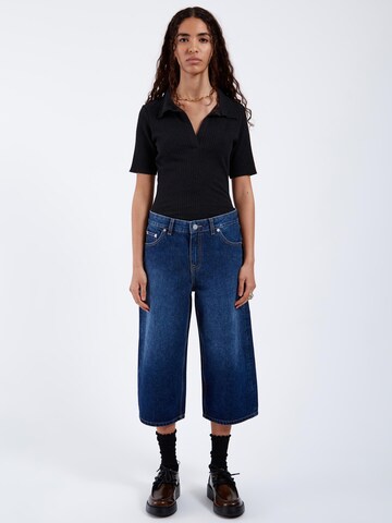 Dr. Denim Loosefit Jeans 'Dace Mid Wide Capri' in Blauw