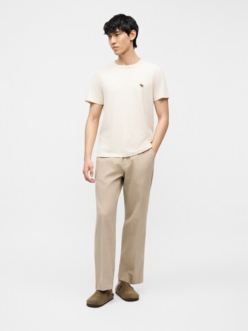 Abercrombie & Fitch Baggy Плиссированные брюки в Серый