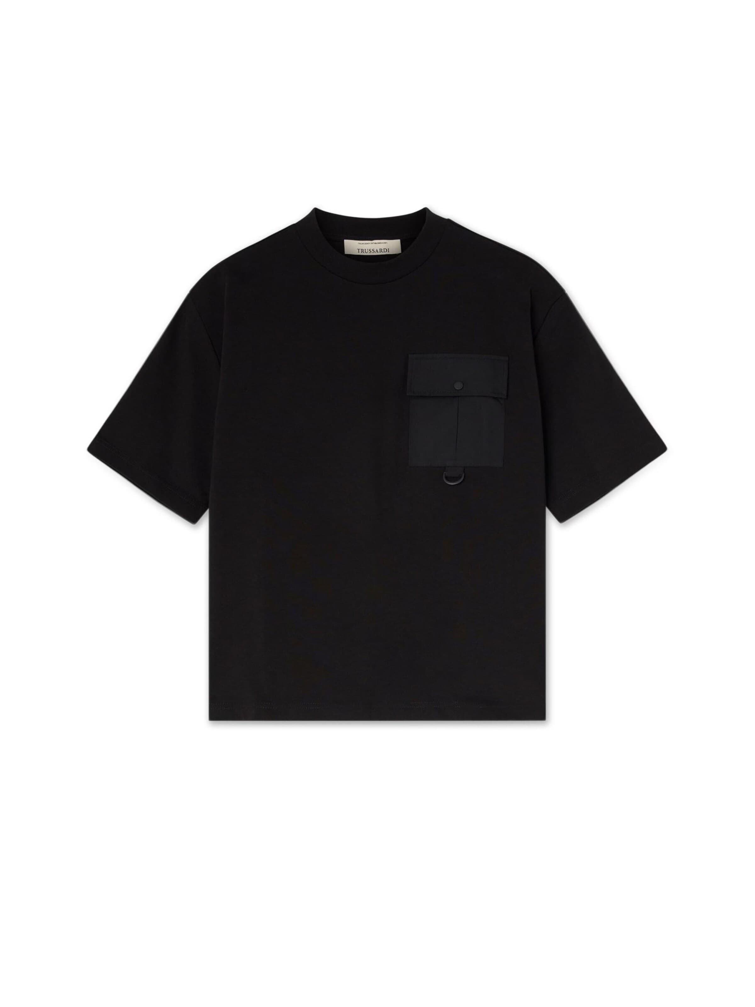 T-Shirt Trussardi en noir : devant