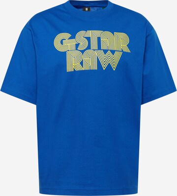 T-Shirt G-Star RAW en bleu : devant