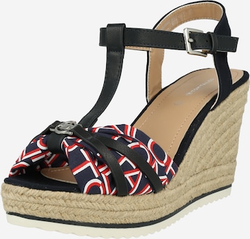 TOM TAILOR Sandalen met riem in Blauw: voorkant