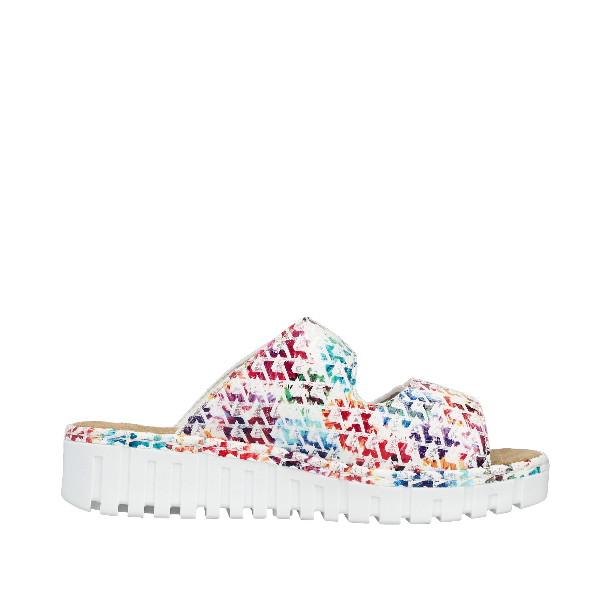 Mule Rieker en blanc