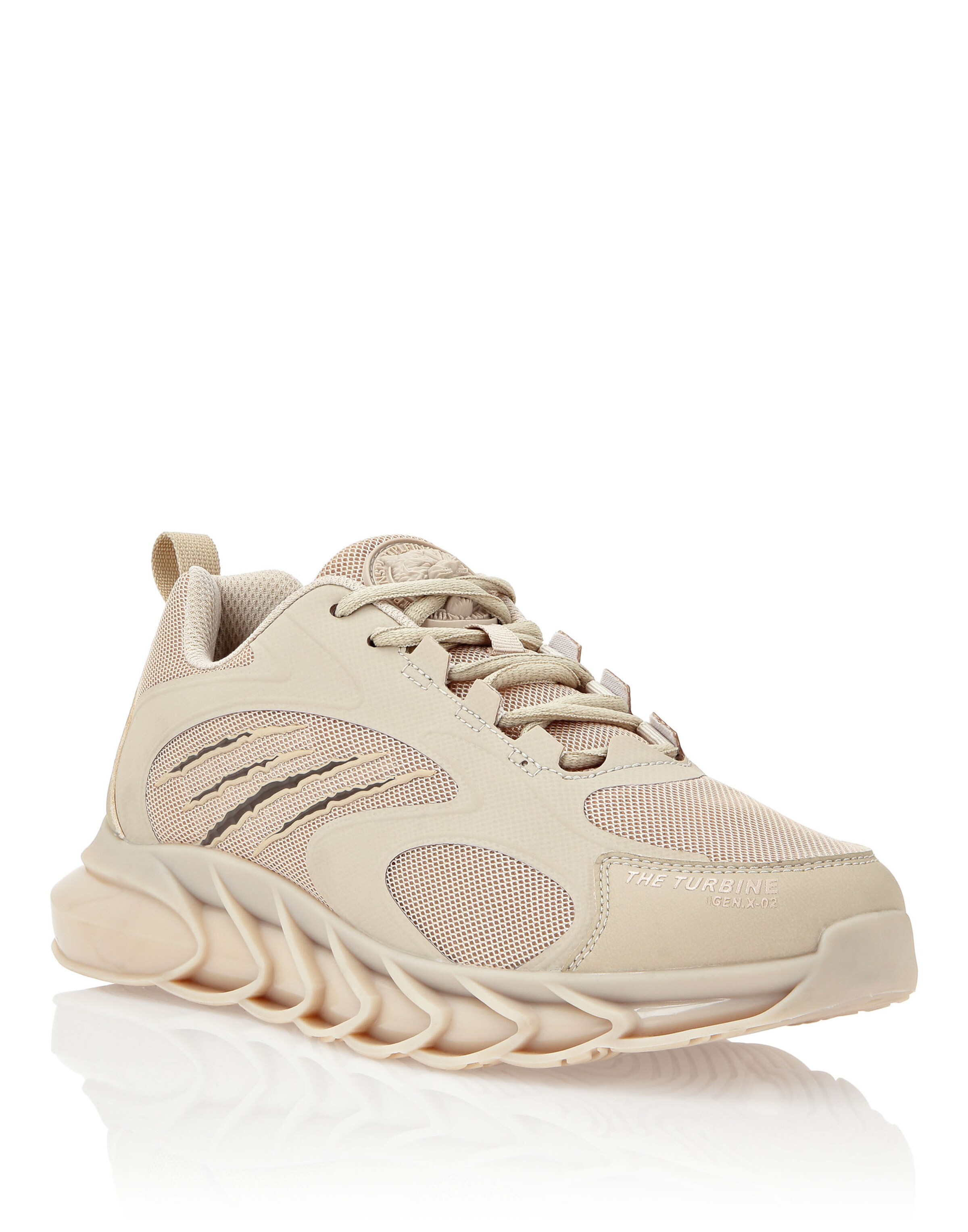 Sneaker bassa 'The Turbine Gen.x.2 Tiger' di Plein Sport in beige