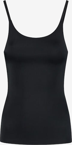 Bye Bra Shapingtop 'Invisible Singlet' in Schwarz: Vorderseite