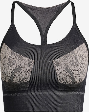 ADIDAS BY STELLA MCCARTNEY - Bustier Sujetador deportivo 'Seamless Yoga' en negro: frente