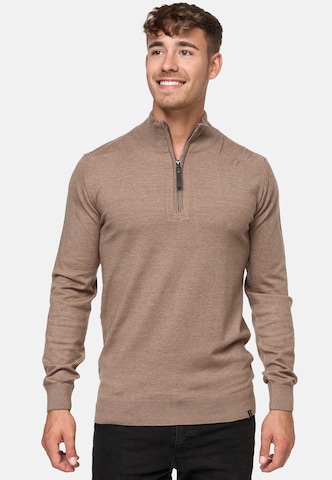 INDICODE JEANS Pullover ' Gore ' in Beige: predná strana