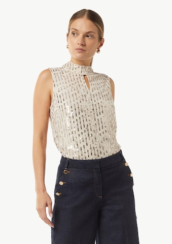 COMMA Bluse in Beige: Vorderseite