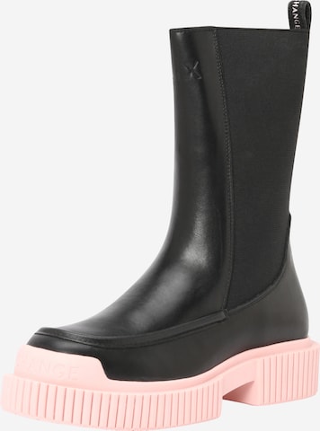 ARMANI EXCHANGE Chelsea Boots in Black: front