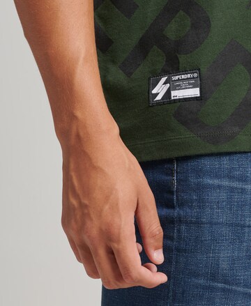 Superdry - Camiseta en verde