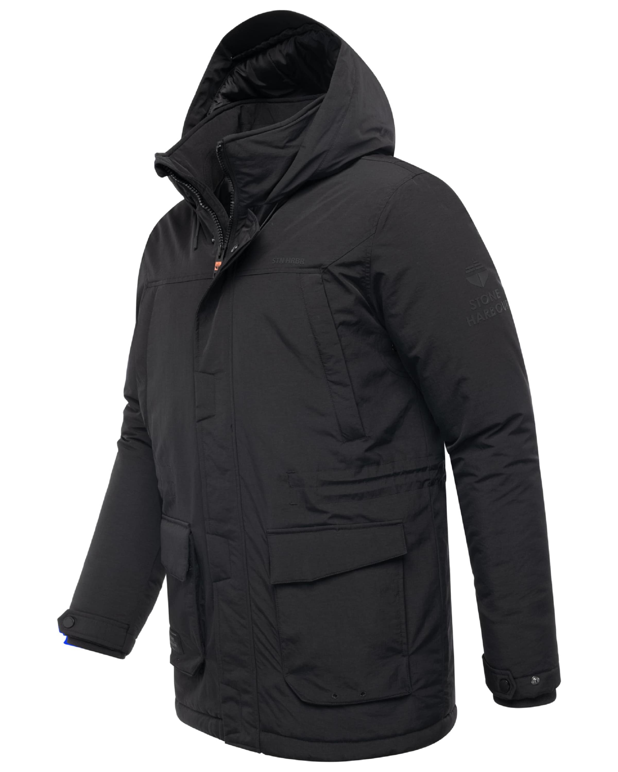 STONE HARBOUR Winter Jacket 'Wadiim' in Black