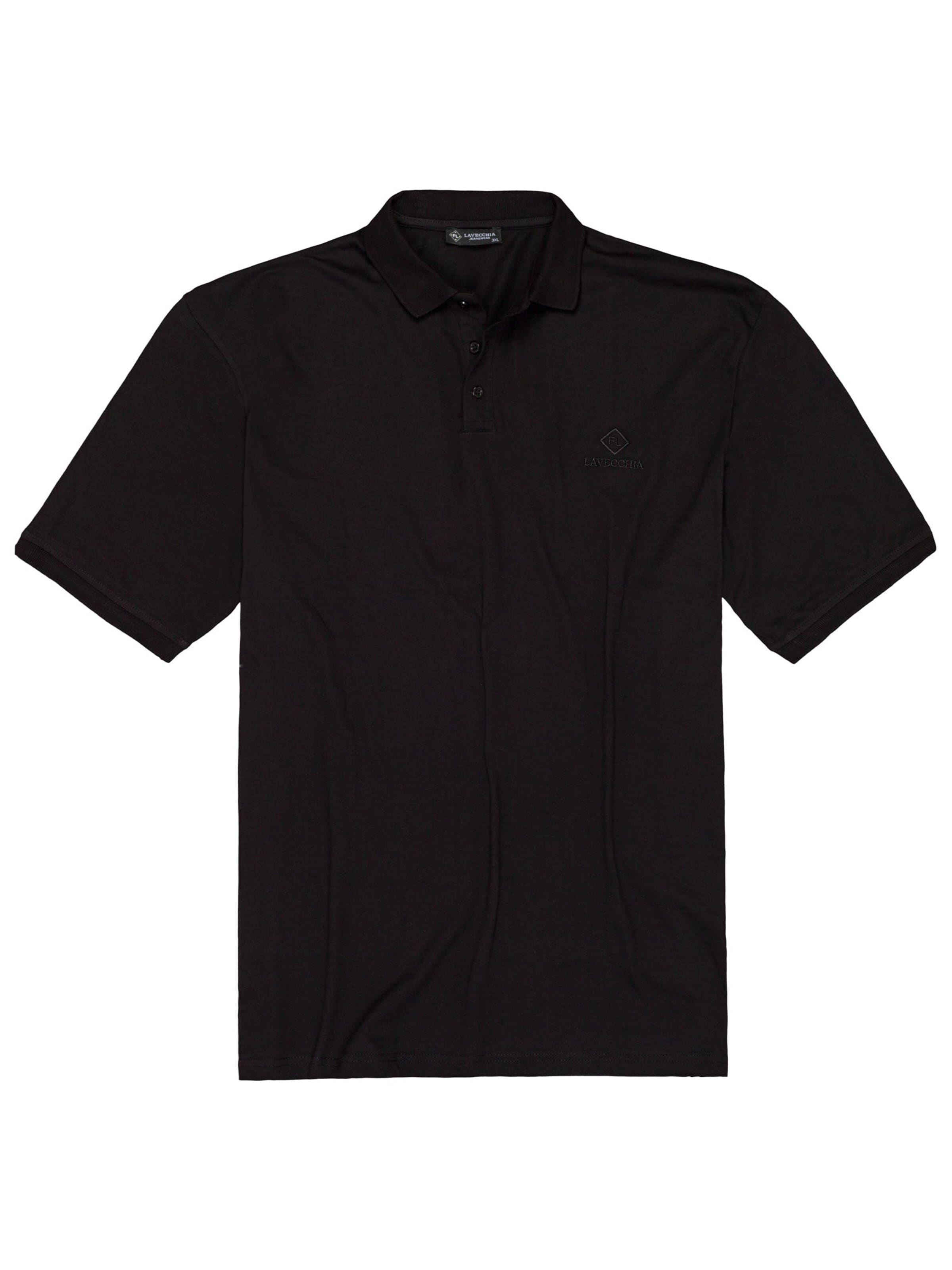 Lavecchia Shirt 'LV-1000 Übergrößen'‌‌‌‌‌‌‌ in Schwarz
