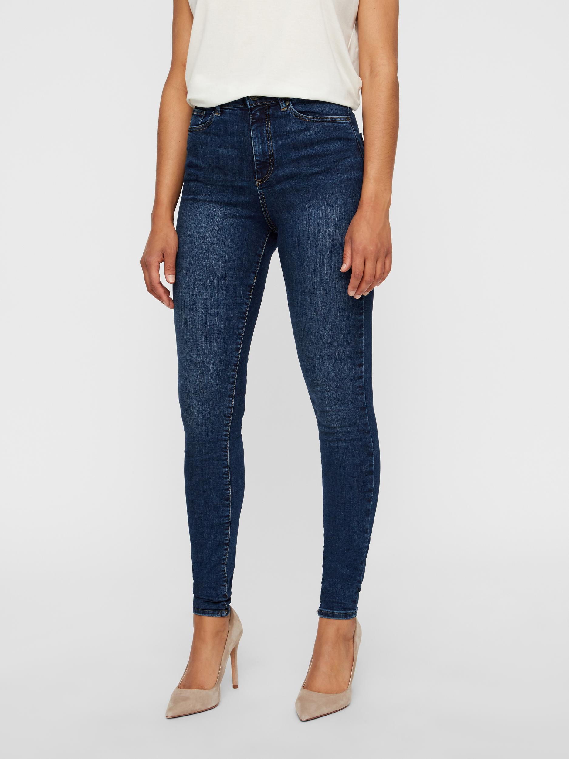 Spot On Scarpe Basse Donna In Denim Effetto Vissuto, Senza Lacci, Tomaia In Tela Jeans, Colore Blu Scuro, Taglia 40 EU