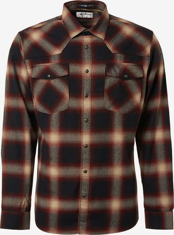 No Excess Button Up Shirt in Red: front