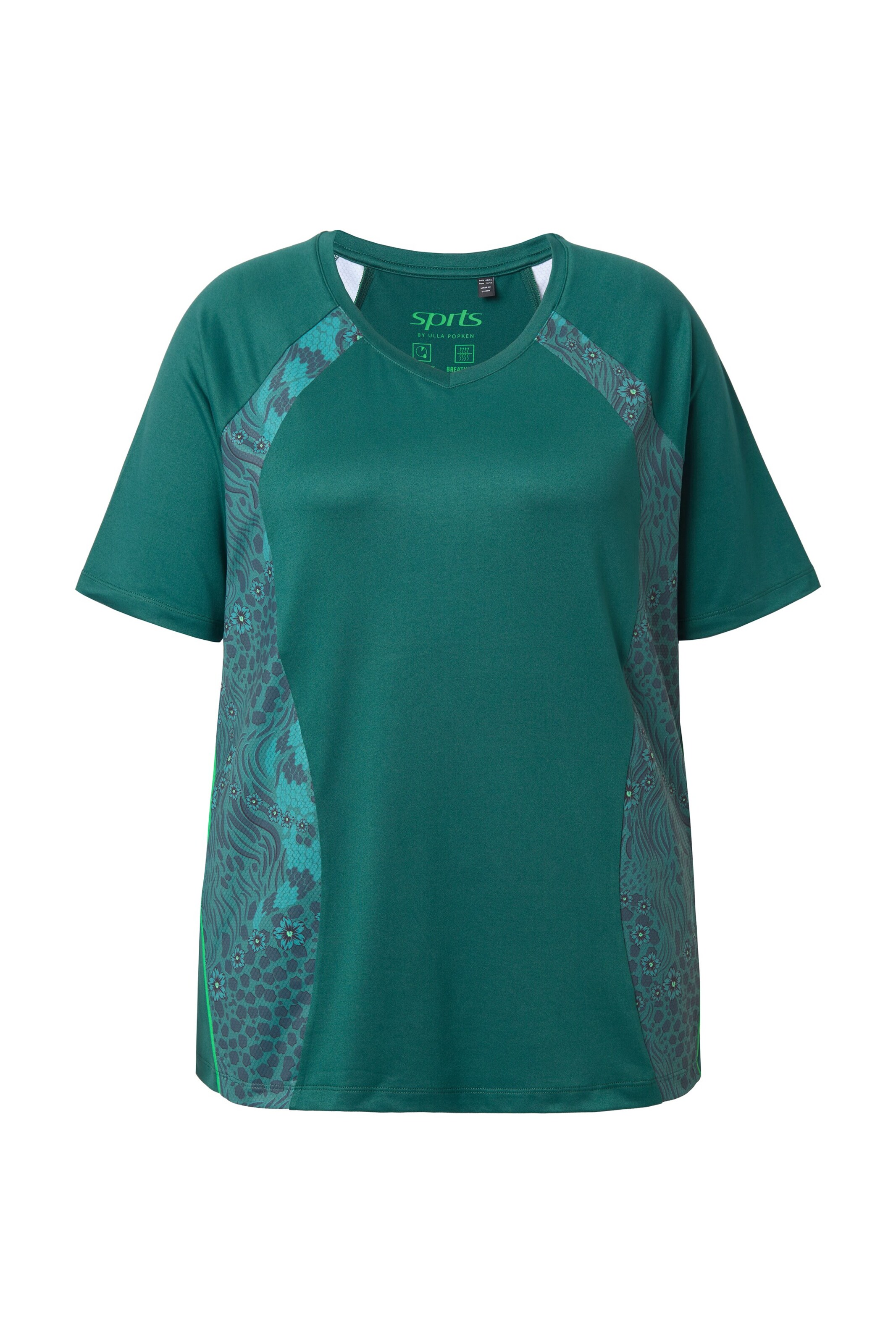Ulla Popken Shirt in Groen: voorkant