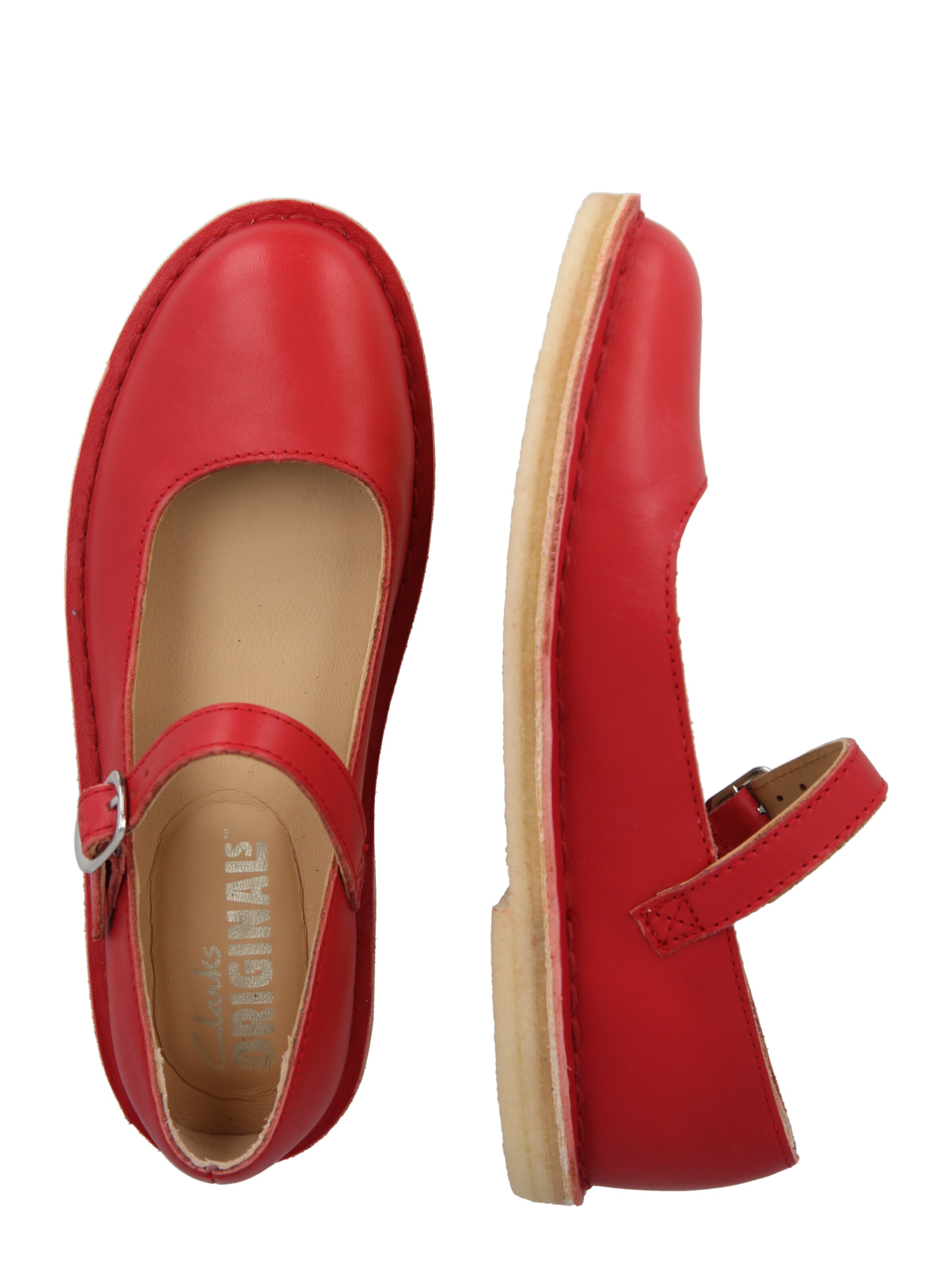 Clarks Originals Bokaszíj balerina 'Desert' - piros