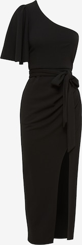 Tussah Klänning 'EDINA' i svart: framsida