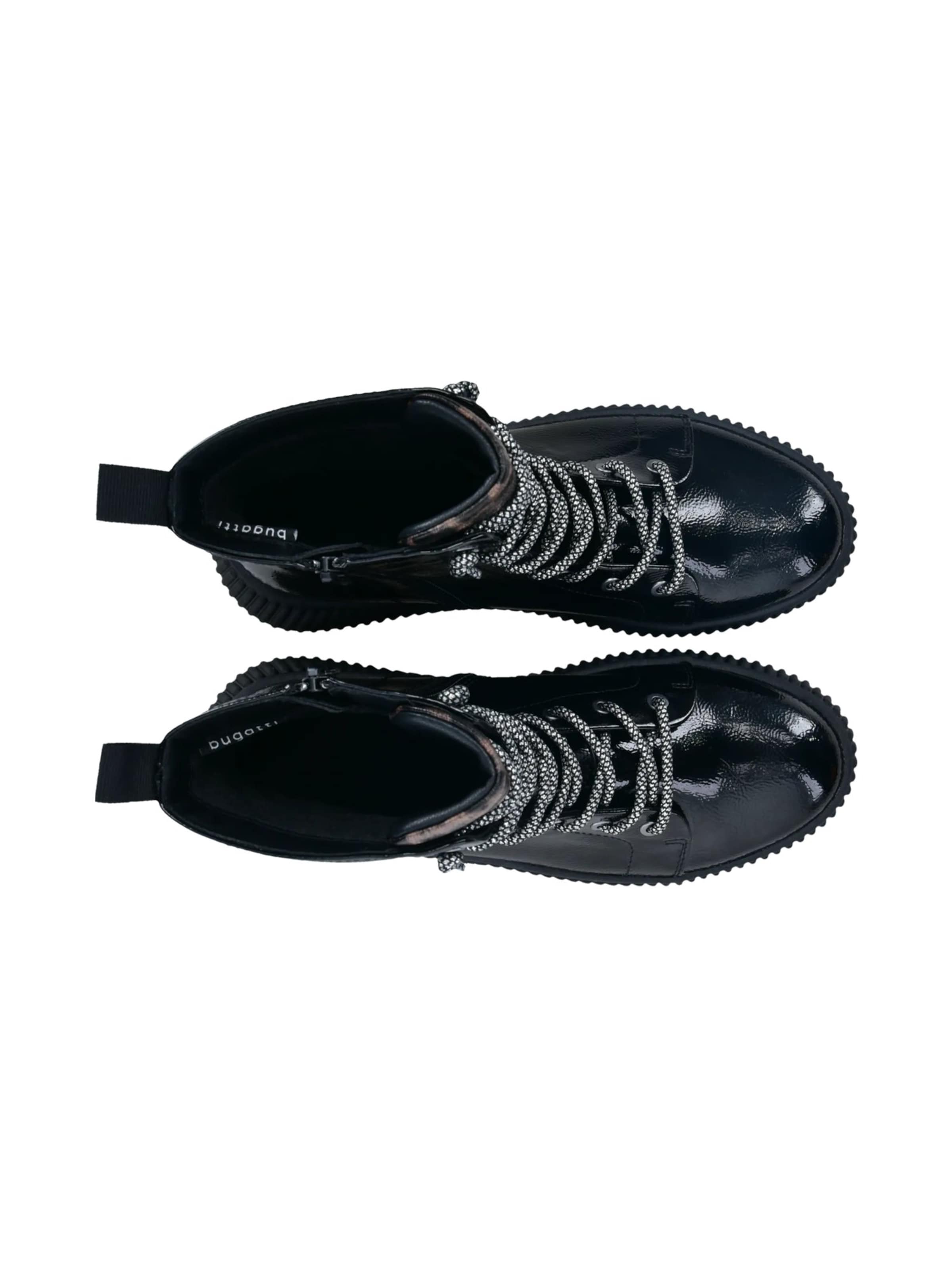 Bottines à lacets bugatti en noir