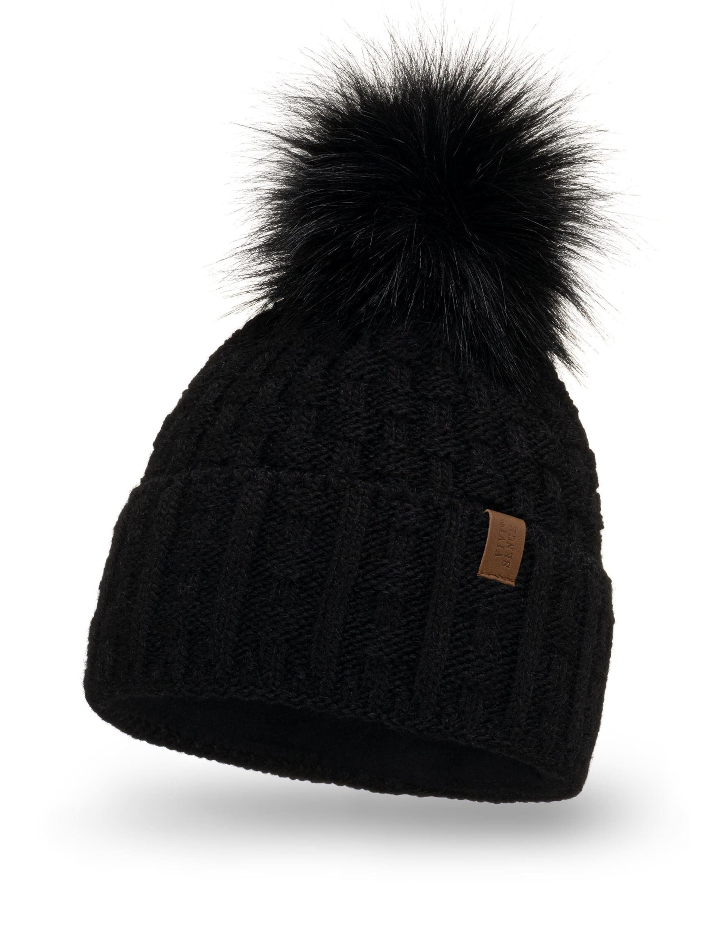 Vivisence Mütze '7015'‌‌ in Schwarz: Vorderseite
