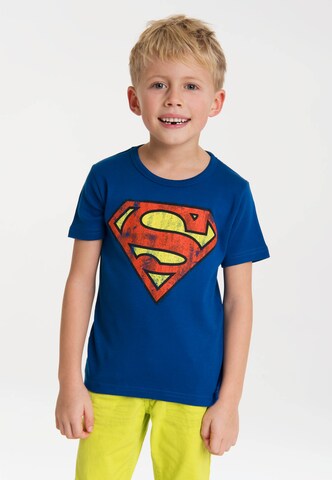 LOGOSHIRT T-Shirt "Superman" in Blau: predná strana
