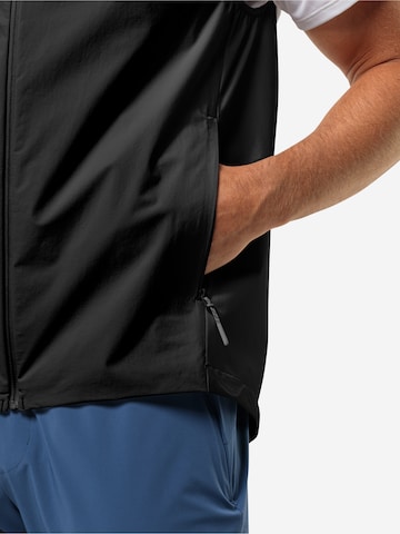 JACK WOLFSKIN Sports Vest 'PRELIGHT' in Black