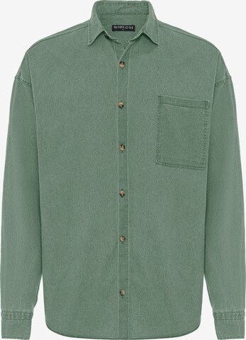 Redbridge Regular fit Button Up Shirt in Green: front
