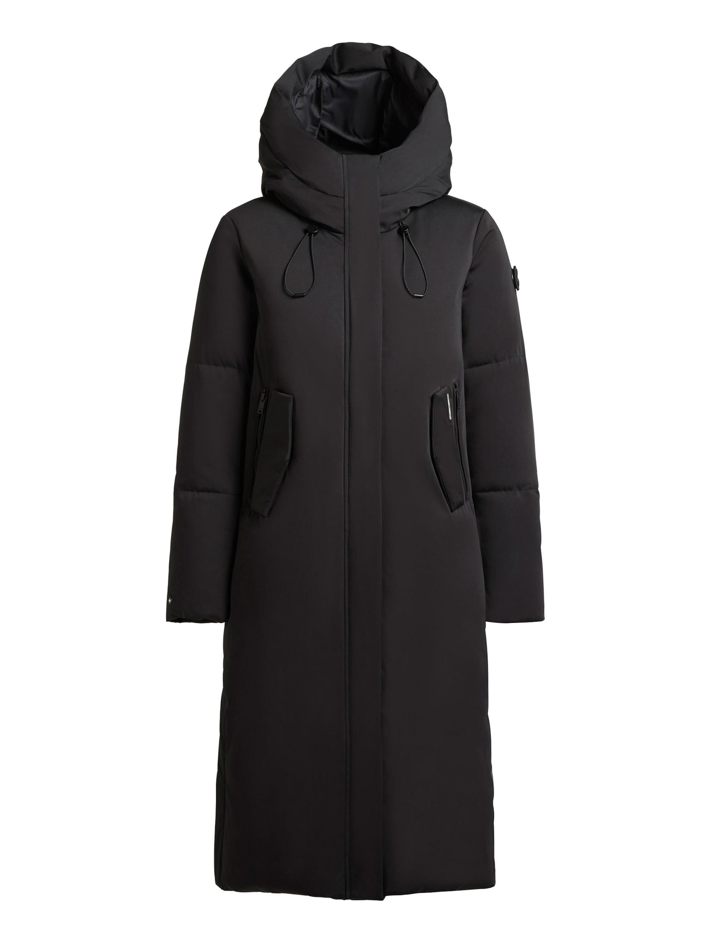 khujo Wintermantel in Zwart: voorkant