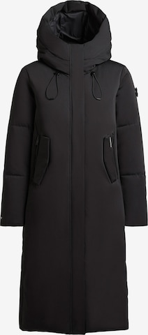 khujo Winter Coat in Black: front