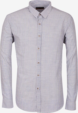 Leif Nelson Button Up Shirt in Blue: front