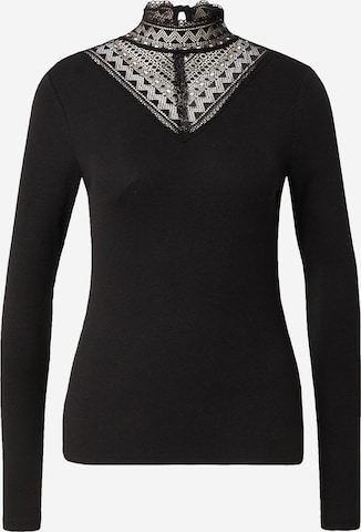 QS Shirt in Zwart: voorkant