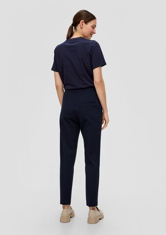 Effilé Pantalon à pince s.Oliver BLACK LABEL en bleu