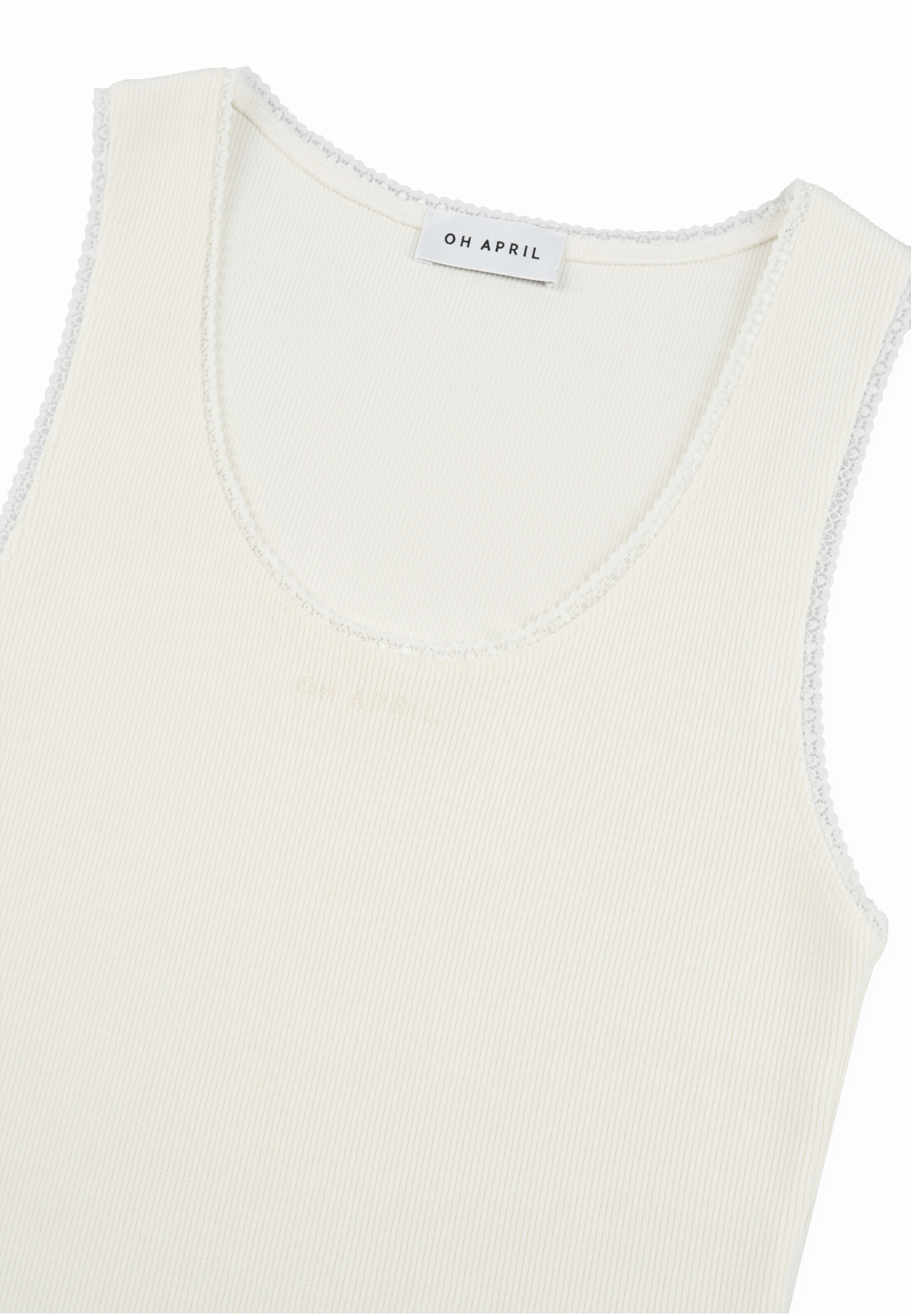 Top 'Jolie' di OH APRIL in bianco