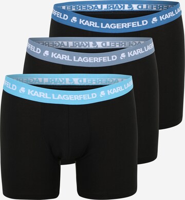 Karl Lagerfeld Boxerky – modrá: přední strana