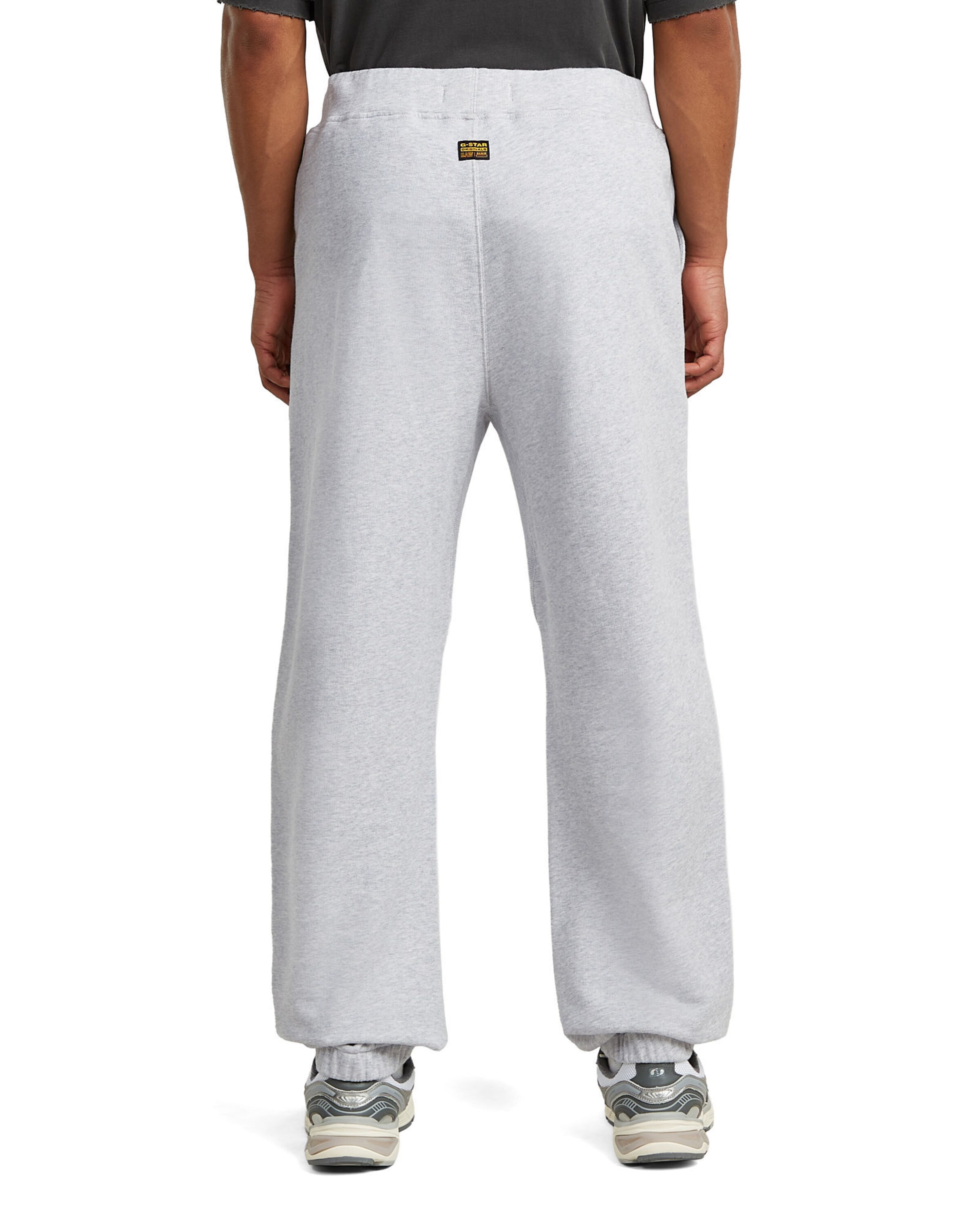 G-STAR Regular Trousers - 'Stencil Graphic Sweatpant' in Grau