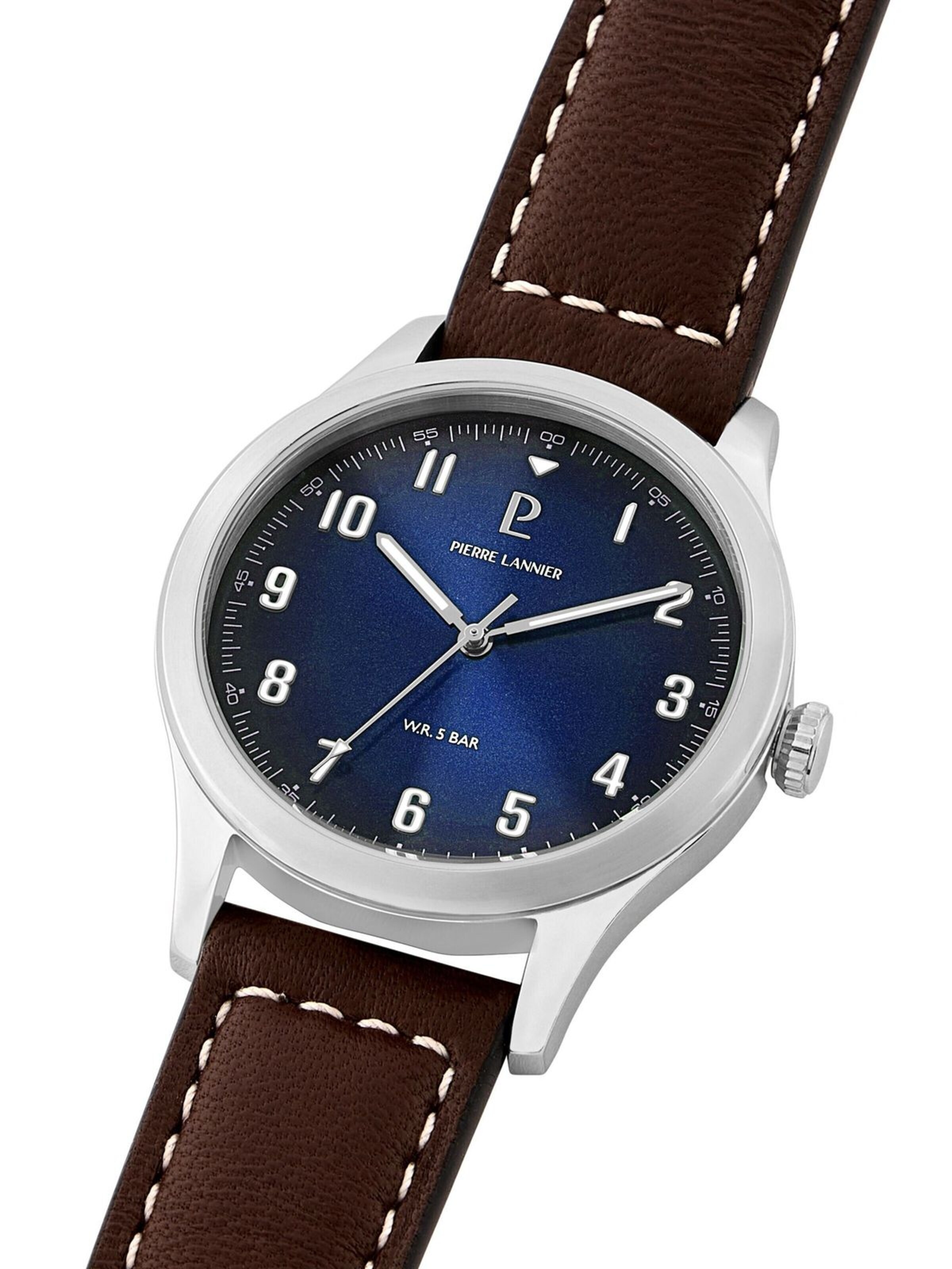 Pierre Lannier Analog watch 'Watch Aviateur' in Blue