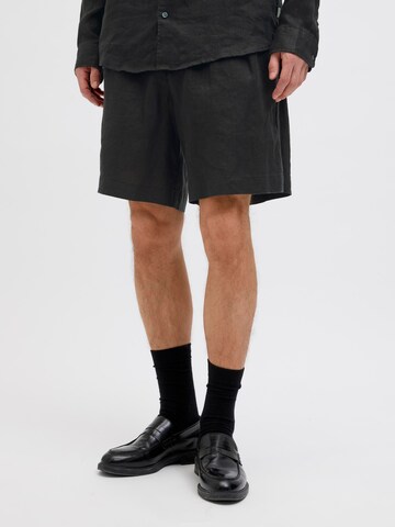 JACK & JONES Wide leg Chino trousers in Black: front
