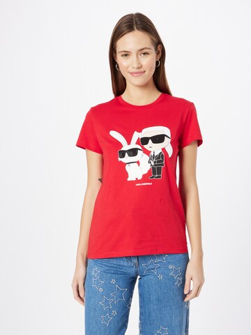 Karl Lagerfeld T-Shirt in Rot: predná strana