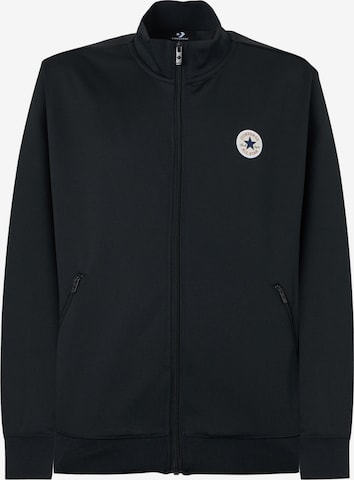 CONVERSE Välikausitakki värissä musta: etupuoli