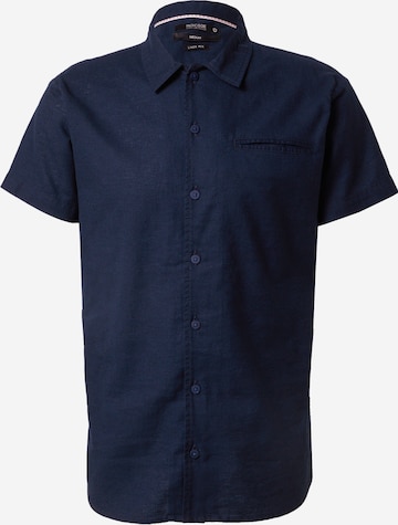 INDICODE JEANS Regular fit Button Up Shirt in Blue: front