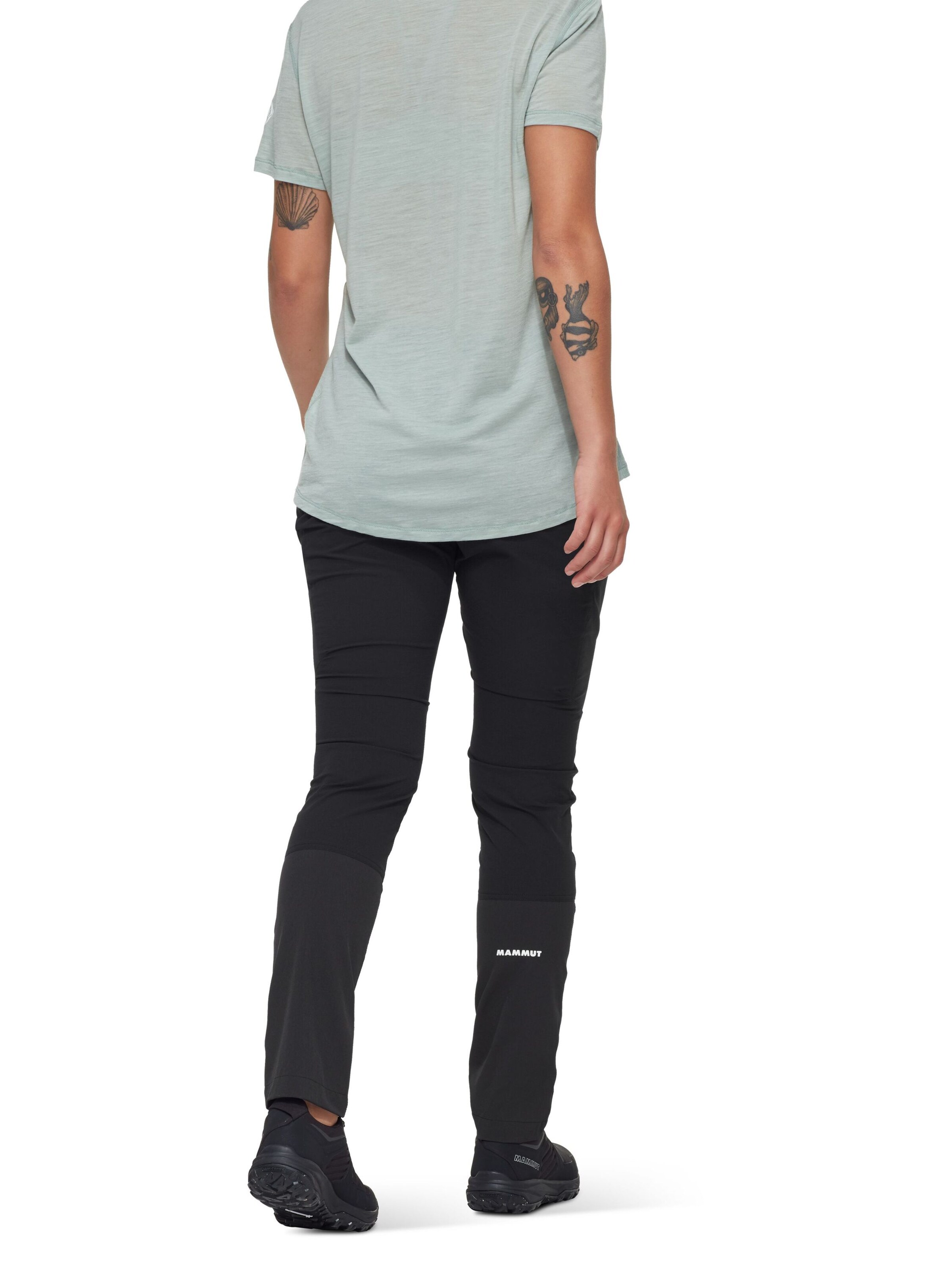 MAMMUT Slimfit Wanderhose 'Ducan' in Schwarz