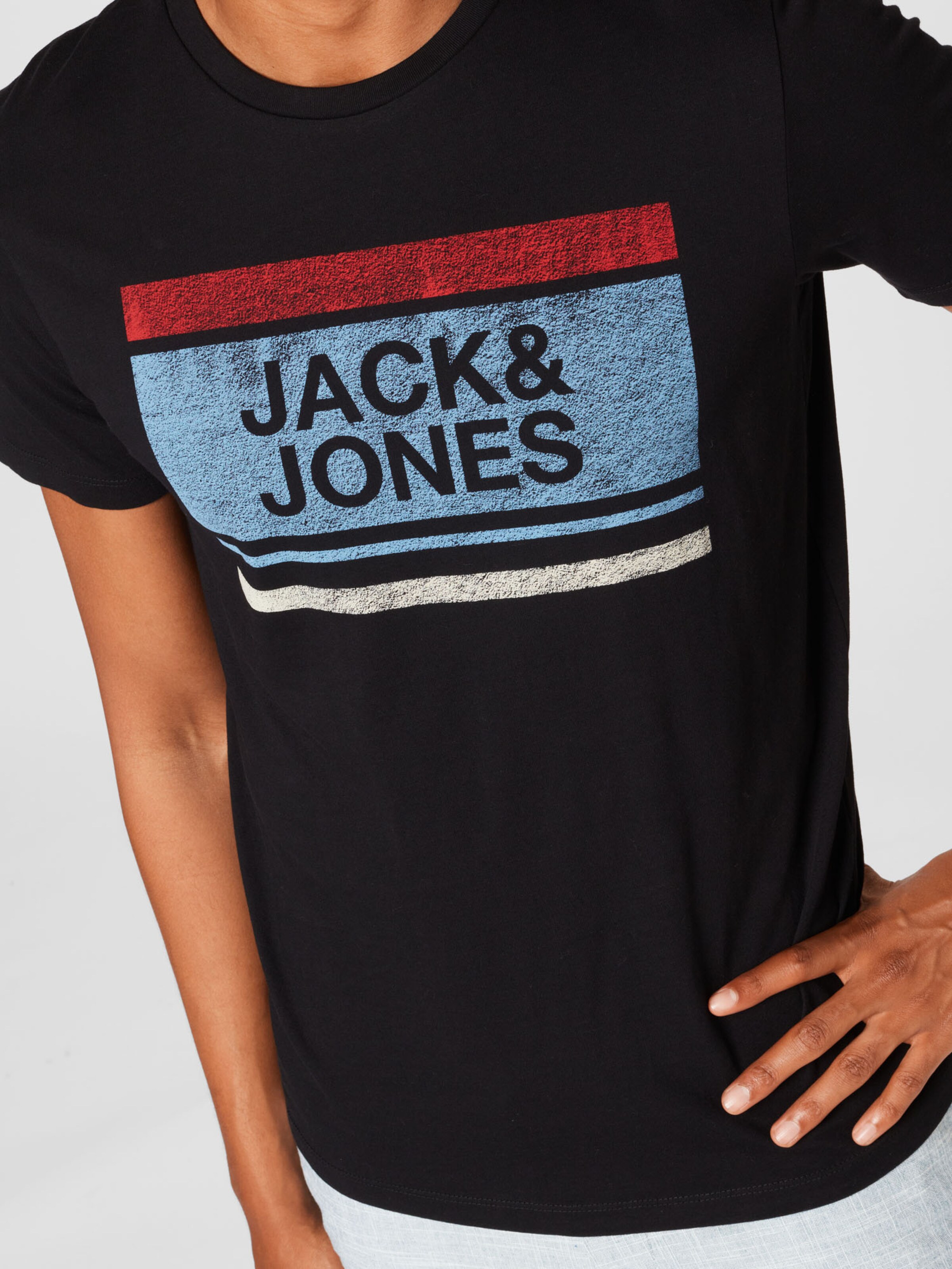 Männer Shirts JACK & JONES T-Shirt 'BRYAN'' in Schwarz - GN91743