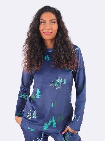 COZEE Pyjamas 'Forest Velvet Pyjamas' i blå: framsida
