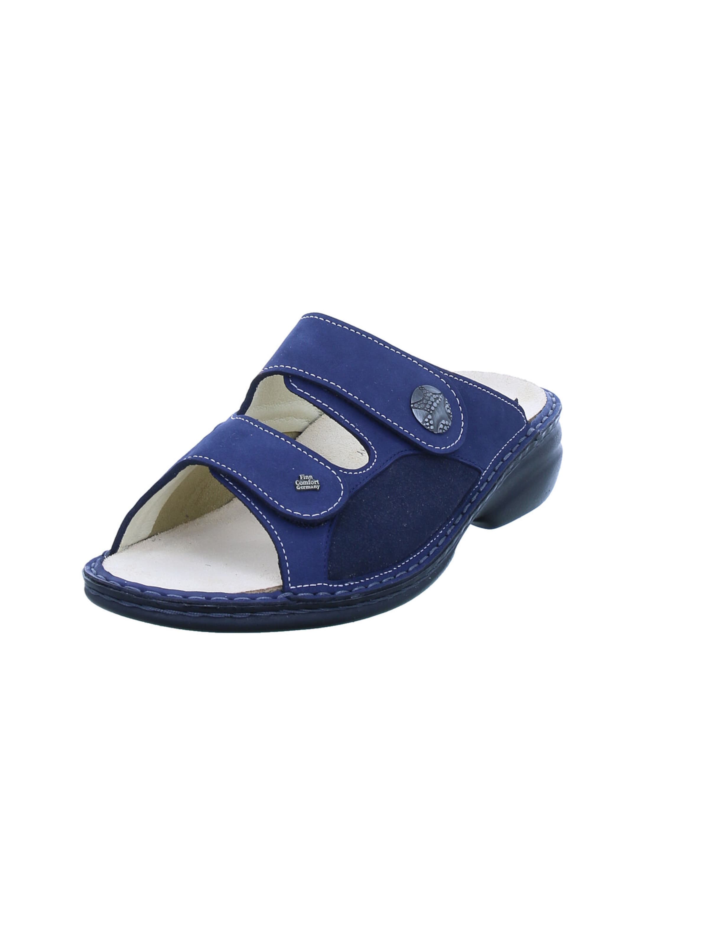 Finn Comfort Pantolette in Blau: Vorderseite