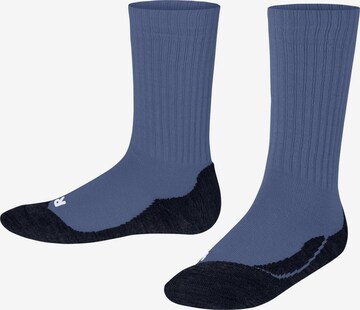 FALKE Socks 'Active Warm' in Blue: front