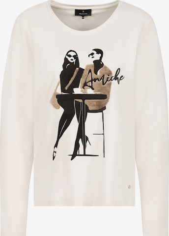 T-shirt monari en blanc : devant