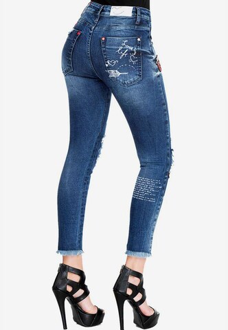 CIPO & BAXX Skinny Jeans in Blau