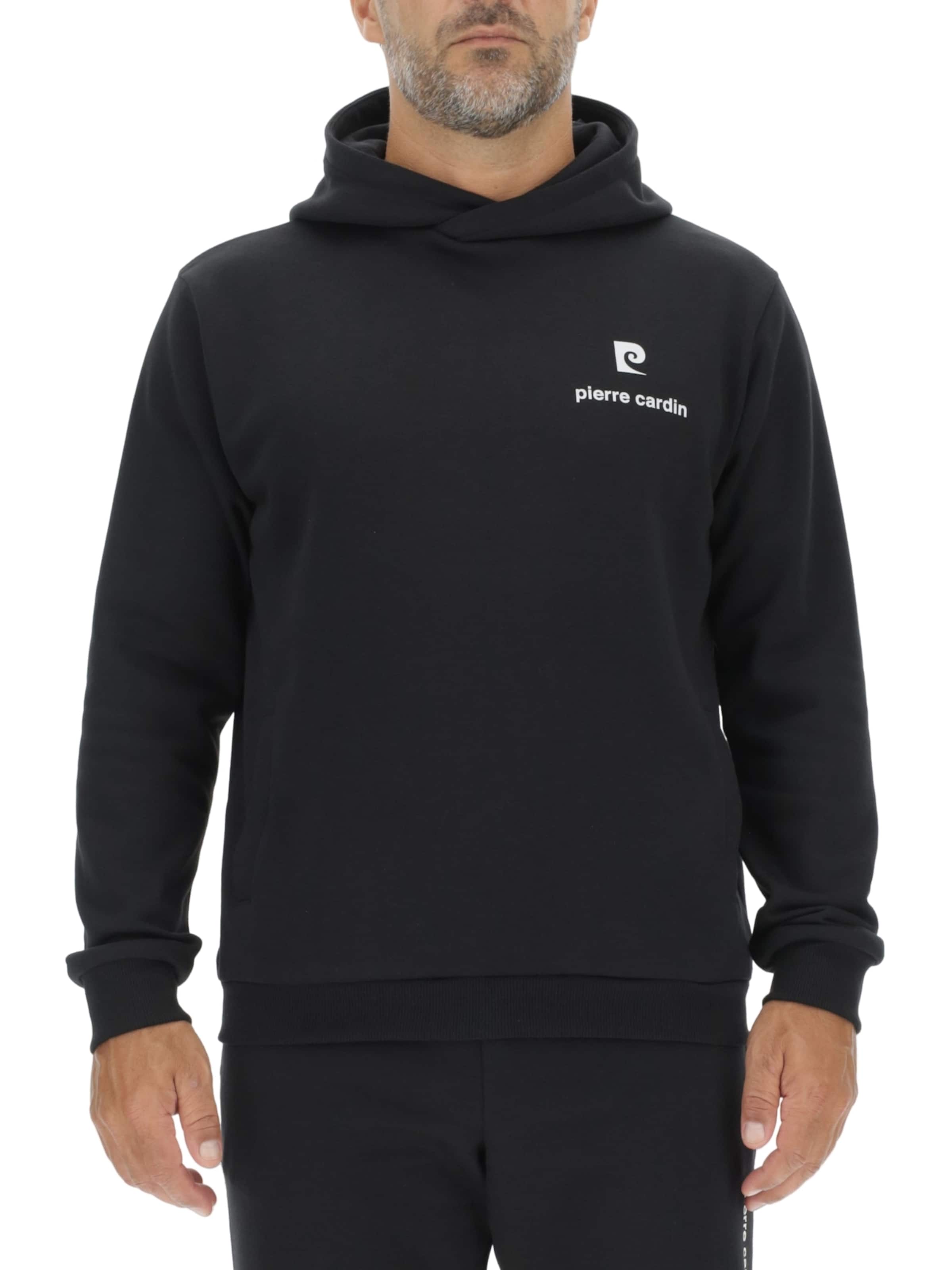 PIERRE CARDIN Hoodie in Schwarz: Vorderseite
