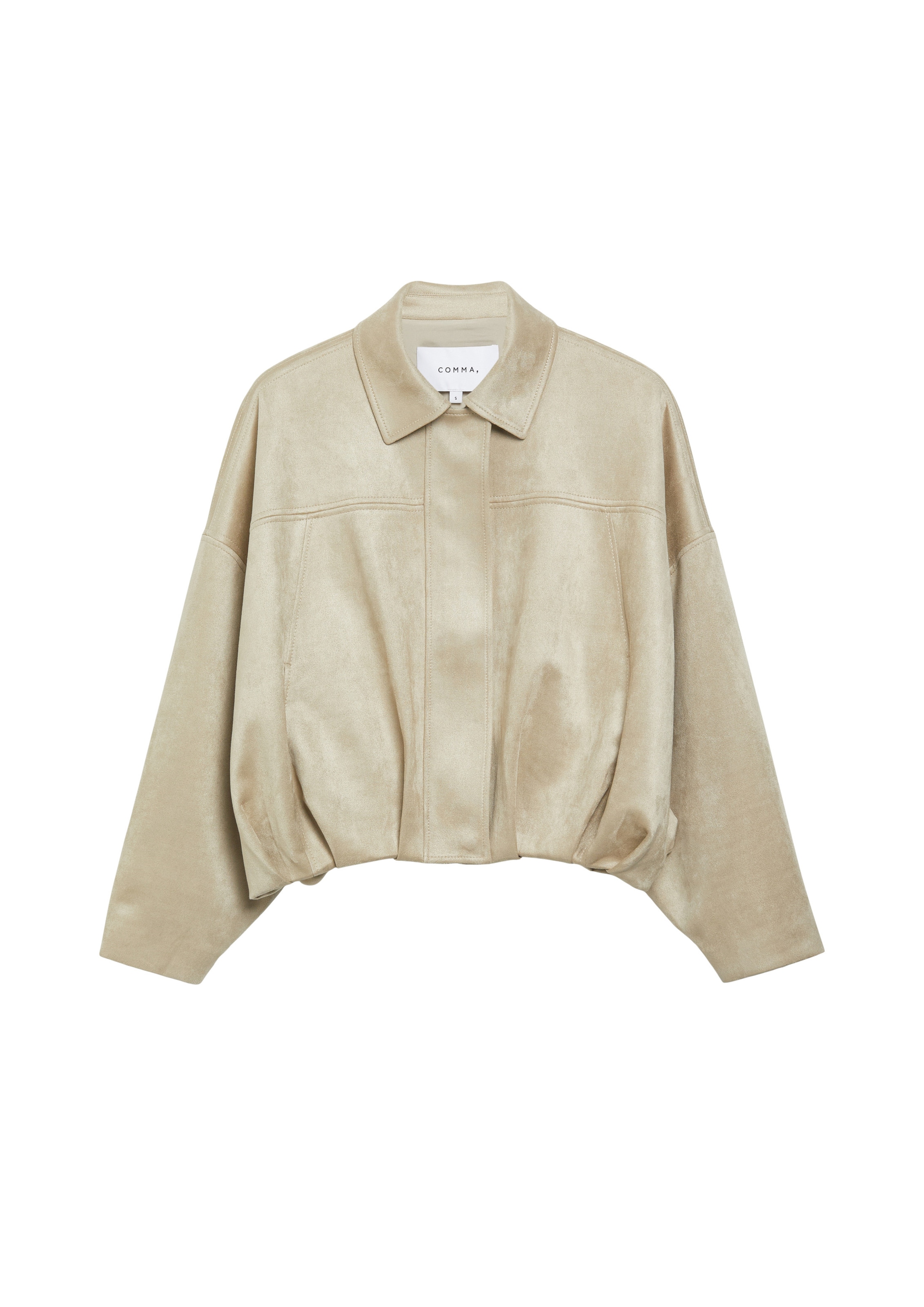COMMA Tussenjas in Beige: voorkant