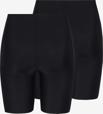 PIECES Skinny Shorts 'NAMEE' in Schwarz