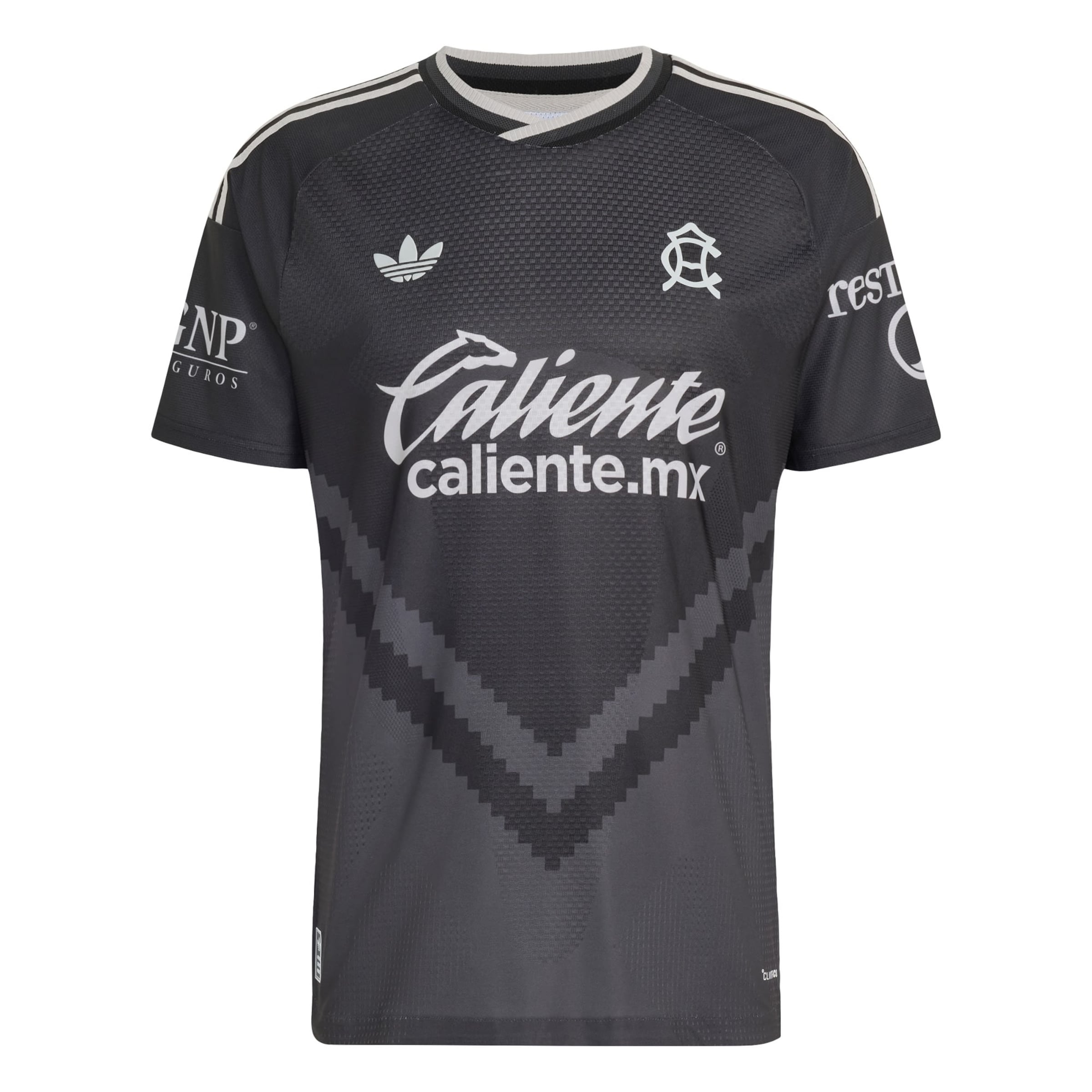 ADIDAS PERFORMANCE Tricot 'Club America 26/27 Authentic' in S-M in de kleur Donkergrijs / Zwart / Wit, Productweergave