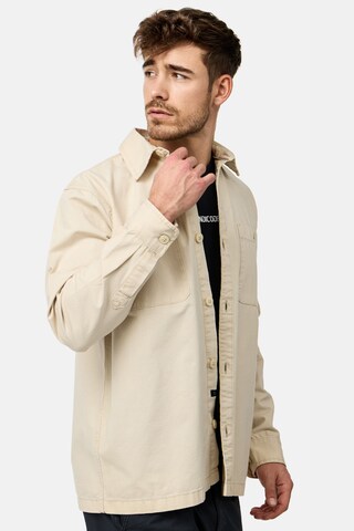 Coupe regular Chemise 'Pilou' INDICODE JEANS en beige